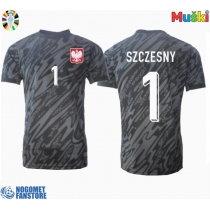 Poljska Wojciech Szczesny #1 Golmanski Gostujuci Dres EP 2024 Kratak Rukav